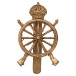 Northern Cyclists cap badge circa 1910-20. Good scarce die-stamped brass crowned cycle wheel