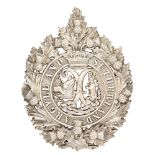Scottish. Argyll & Sutherland Highlanders Officer glengarry badge. Fine die-cast unmarked silver,