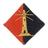 149th Anti-Tank Regiment Royal Artillery (Lancashire Yeomanry)(TA) WW2 pagri flash circa 1941-43