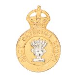 Army Catering Corps Officer cap badge circa 1951-53 by Gaunt. Fine gilt crowned title circlet with