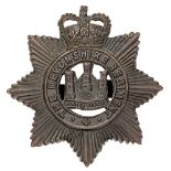 Devonshire Regiment OSD cap badge circa 1953-58. Good short-lived die-cast bronze crowned star