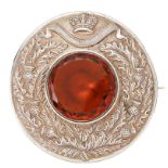 Scottish. Victorian Officer's plaid brooch attributed to Royal Lanark Militia. A very fine and
