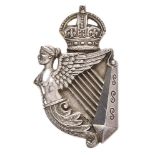 5th Royal Irish Lancers 1902 HM silver Edwardian NCO arm badge. Good scarce Birmingham hallmarked