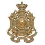 34th (Cumberland) Regiment of Foot, Victorian glengarry badge circa 1874-1881. Fine scarce die-