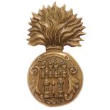 Irish. Royal Dublin Fusiliers Victorian glengarry badge circa 1881-96. Good die-stamped brass