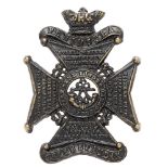60th Kings Royal Rifle Corps Victorian glengarry badge circa 1874-81. Good scarce die-stamped
