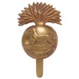 Irish. Royal Munster Fusiliers WW1 brass economy cap badge circa 1916-18. Good scarce die-stamped