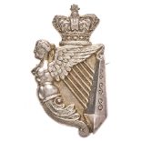 8th Kings Royal Irish Hussars 1896 HM silver Victorian NCO arm badge. Good scarce Birmingham