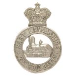 2nd (Burnley) VB East Lancashire Regiment Victorian glengarry badge circa 1889-96. Good scarce die-