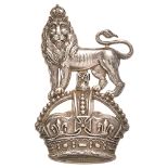 Royal Dragoons 1909 HM silver Edwardian NCO arm badge. Good scarce Birmingham hallmarked die-stamped