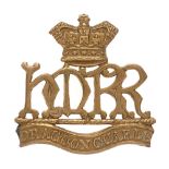 Her Majesty’s Reserve Regiment of Dragoon Guards Boer War cap badge circa 1900-01. Good scarce die-