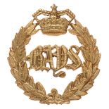 2nd Dragoon Guards (Queens Bays) Victorian cap badge circa 1896-1901. Good scarce die-stamped