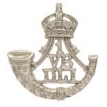 1st (Stockton on Tees) VB Durham Light Infantry DLI cap badge circa 1901-08. Good scarce die-stamped