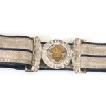 Ceylon Mounted Rifles Officer sword belt. Fine scarce example by Hobson and Sons (London)