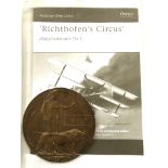 WW1 RFC Pilot Unique Memorial Plaque Shot Down by Richthofen’s Circus. Issued to commemorate IAN