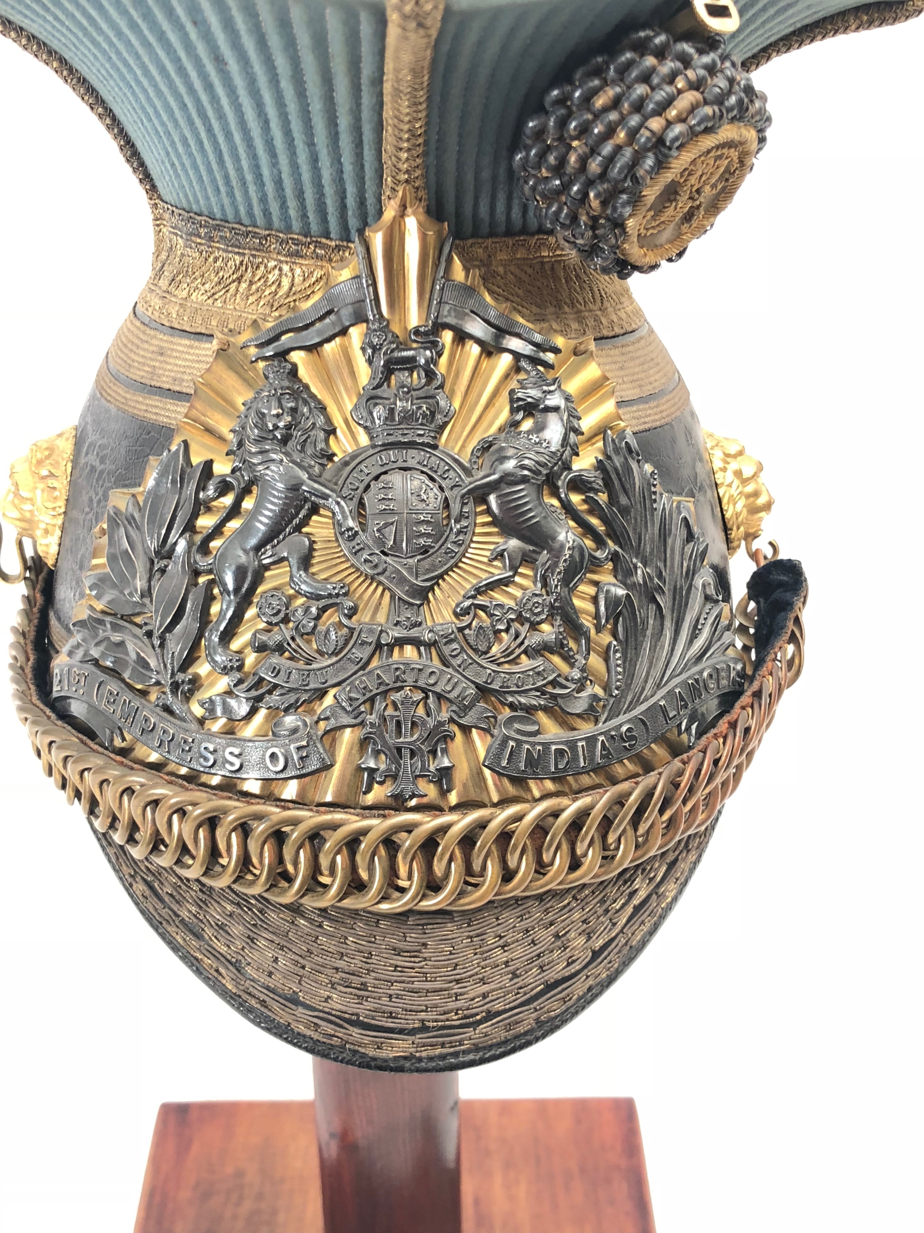 21st (Empress of India) Lancers Victorian Attributed Officer Lance Cap circa 1899-1901. Attributed - Image 8 of 10