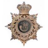 1st VB Lincolnshire Regiment Victorian Officer helmet plate circa 1883-1901. Fine and scarce die-