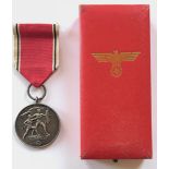 German Third Reich cased 1938 German Entry into Austria Medal by Forster und Barth, Pforzheim Good