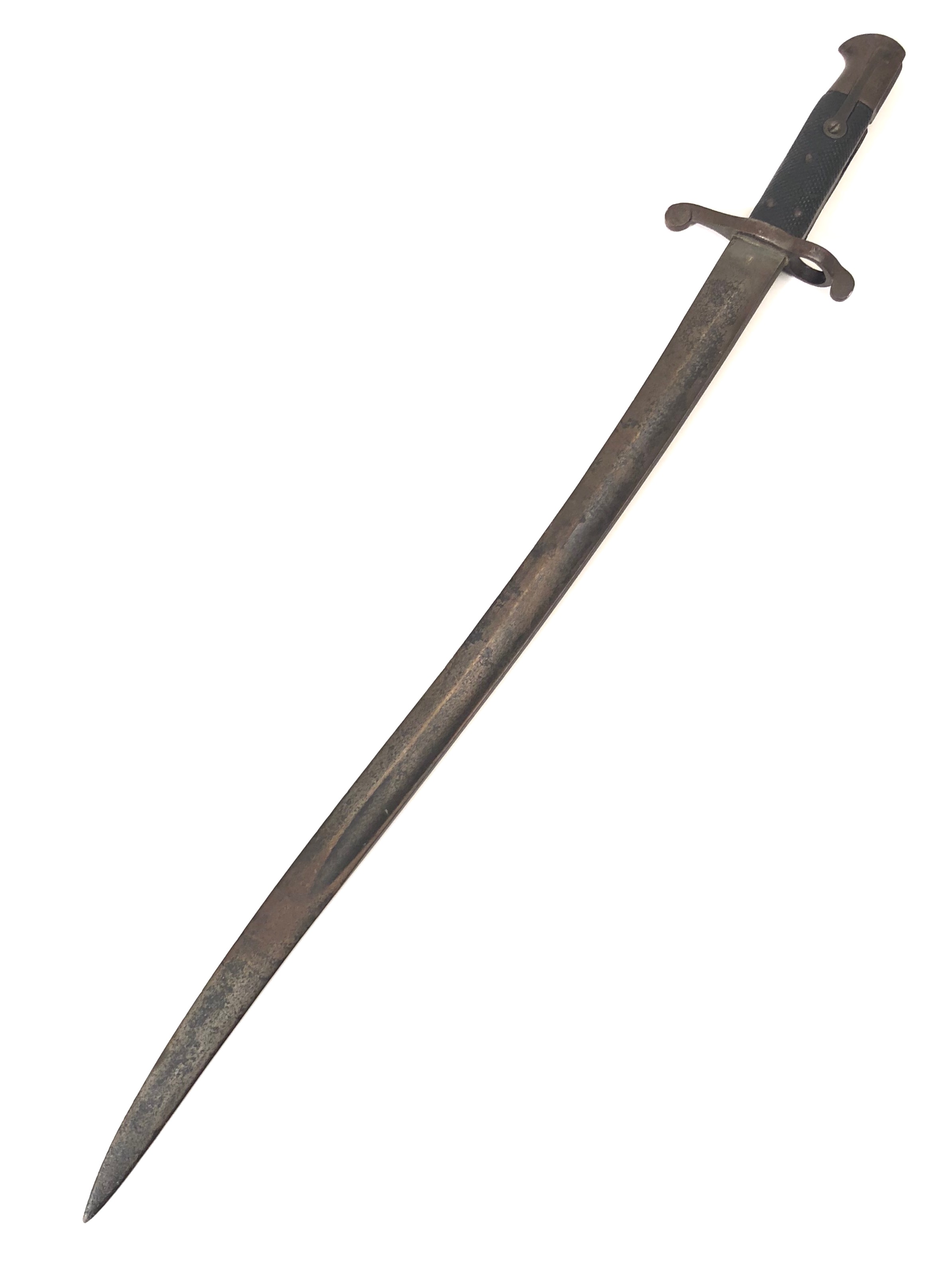 German Fire Police Dress Bayonet and a British sword bayonet. Good example with 20 cm plate blade - Image 2 of 2