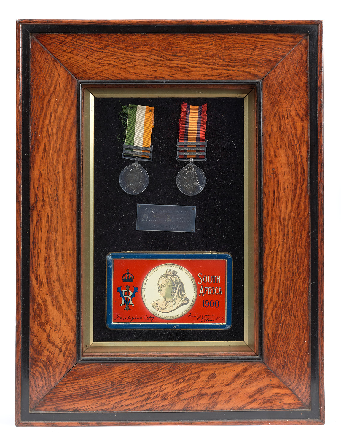 16th Queen’s Lancers Boer War Medal Pair. Awarded to 4600 PTE C WOOD 16 LANCERS. Comprising:
