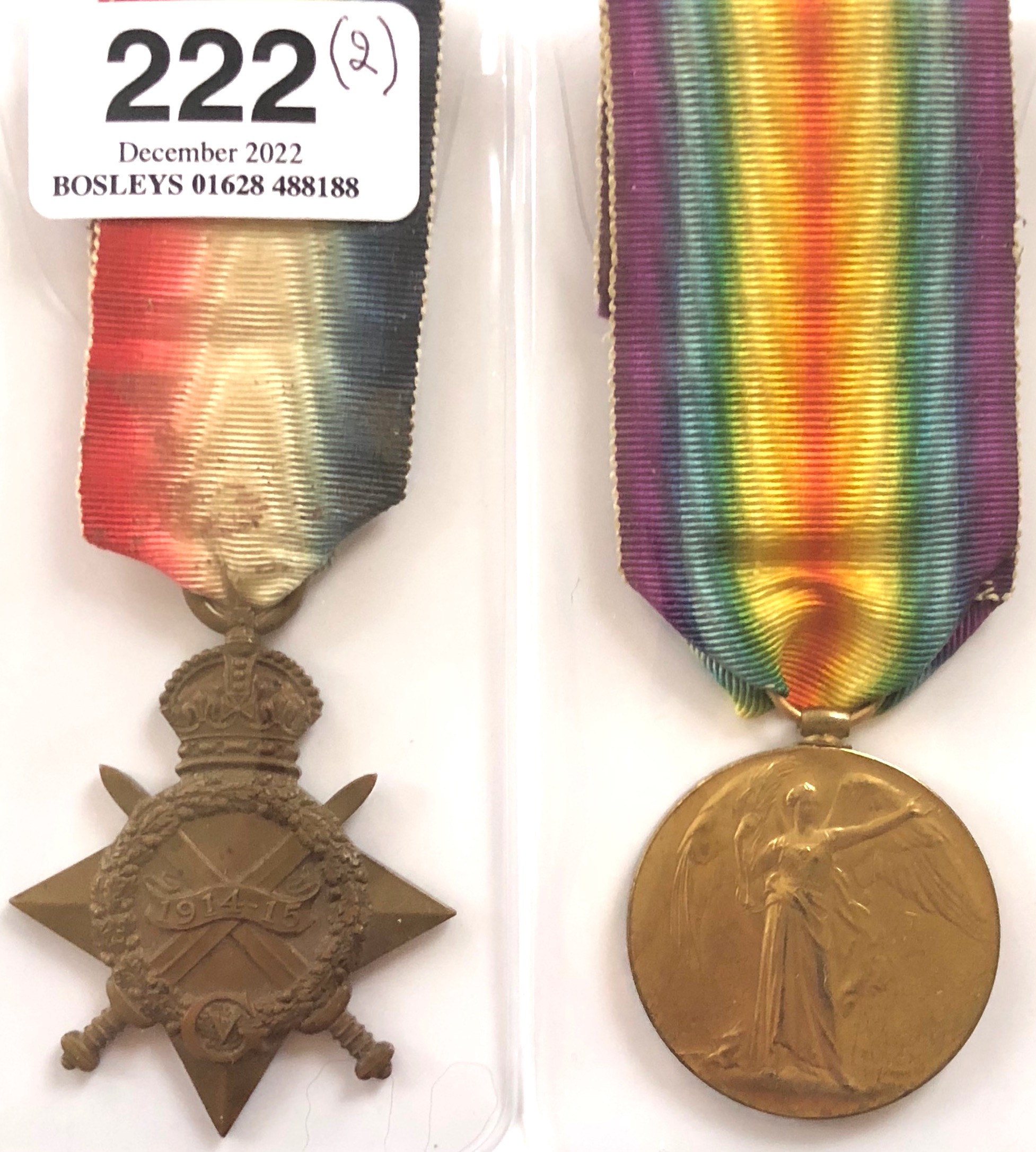WW1 Army Service Corps Officers Medals. Awarded to Captain A Fenton-Livingstone ASC. Comprising:
