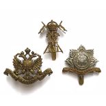 3 WW1 Cavalry cap badges. Kings Dragoon Guards ... 4th Royal lrish Dragoon Guards ... 21st (