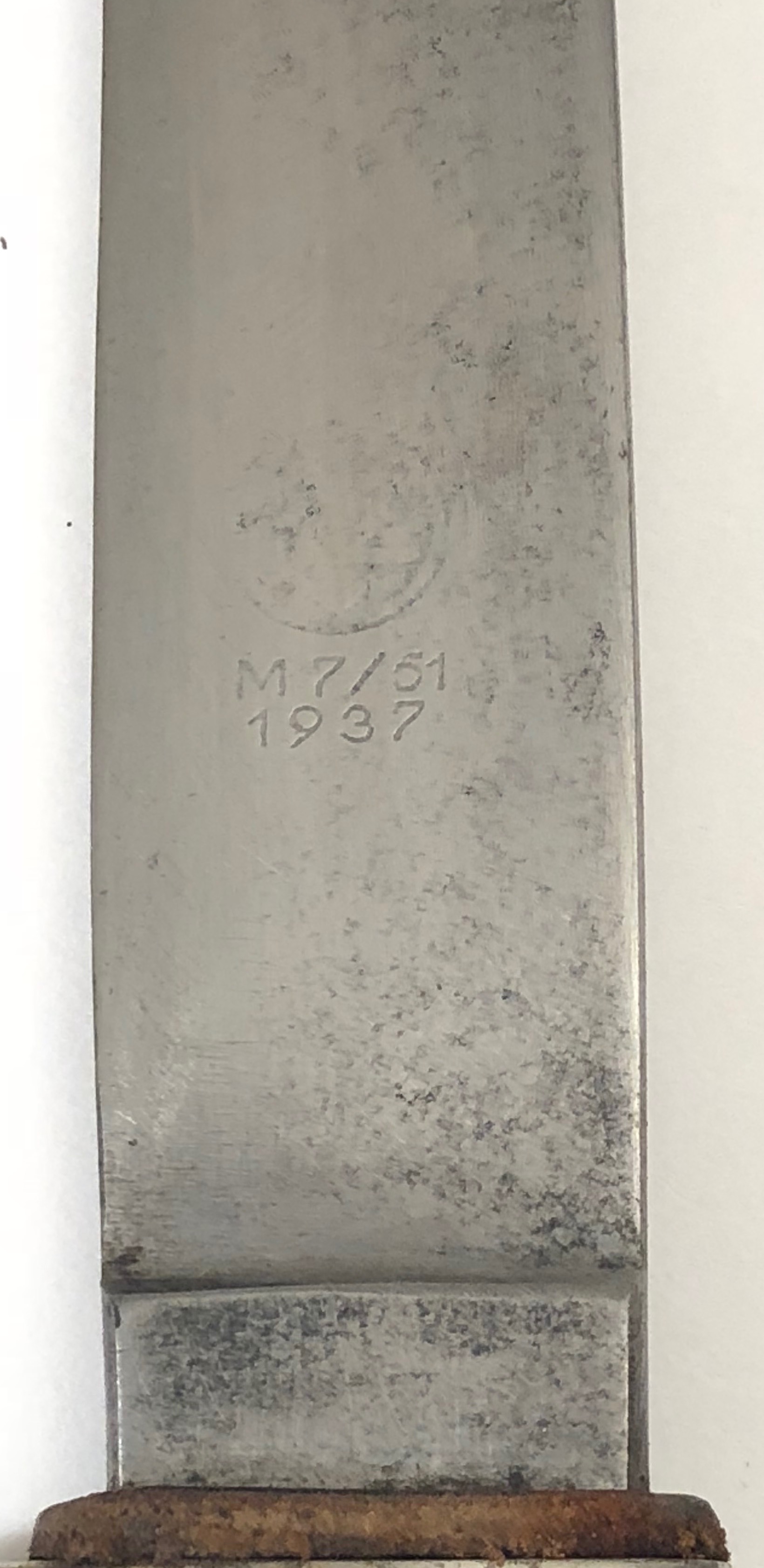 German Third Reich 1937 dated Hitler Youth Knife by Anton Wingen, Jr., Solingen . Good early 1933-34 - Image 2 of 3