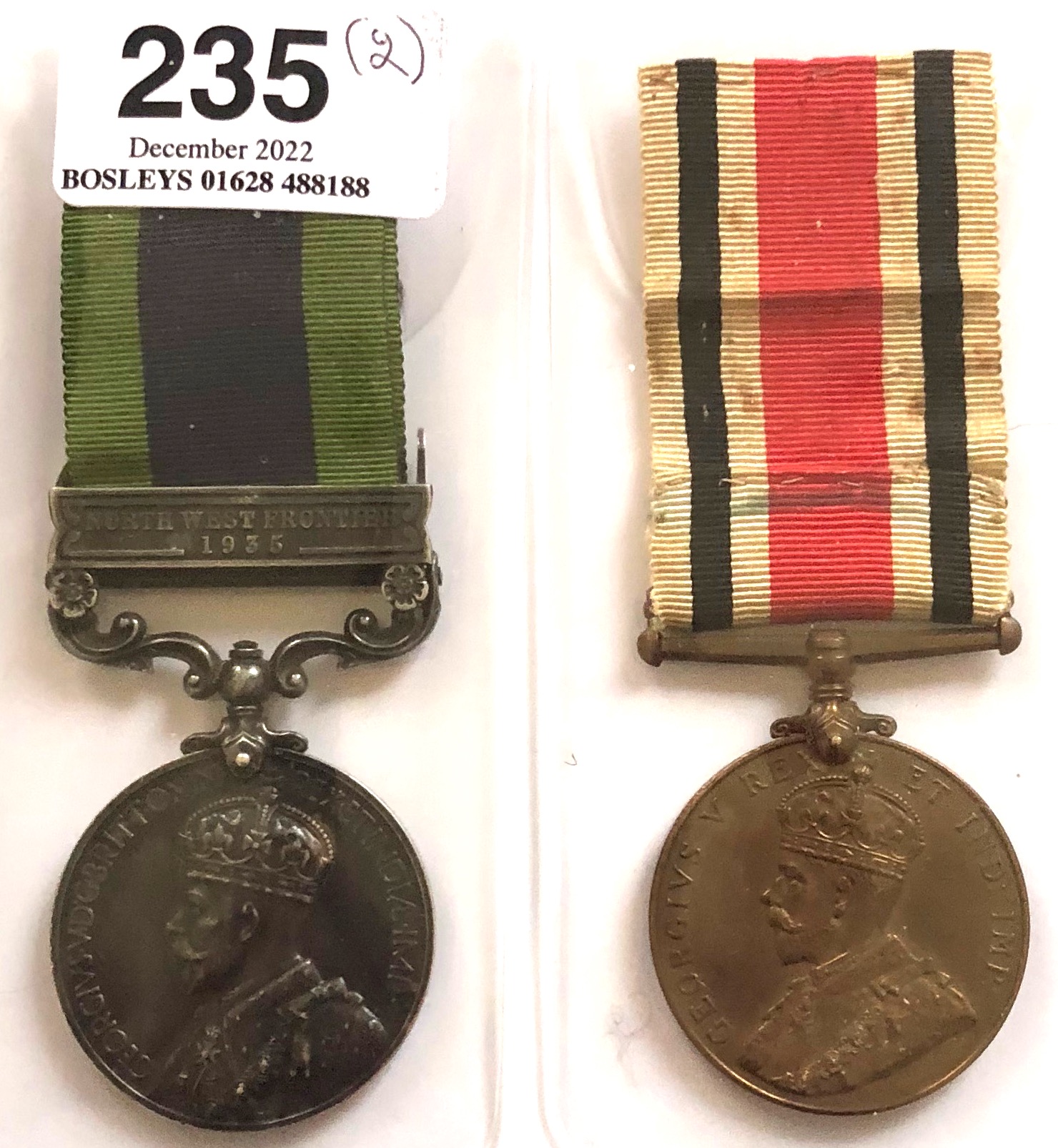1st Bn Hampshire Regiment India General Service Medal Clasp NORTH WEST FRONTIER 1935. Awarded to