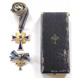 German Third Reich. 1st class Cross of Honour of the German Mother in case of issue with
