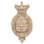 Royal Sherwood Foresters Victorian glengarry badge circa 1874-81. Good scarce die-stamped white