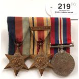 WW2 Grenadier Guards Officer Casualty Attributed named Medal Group. Attributed to Lieutenant John