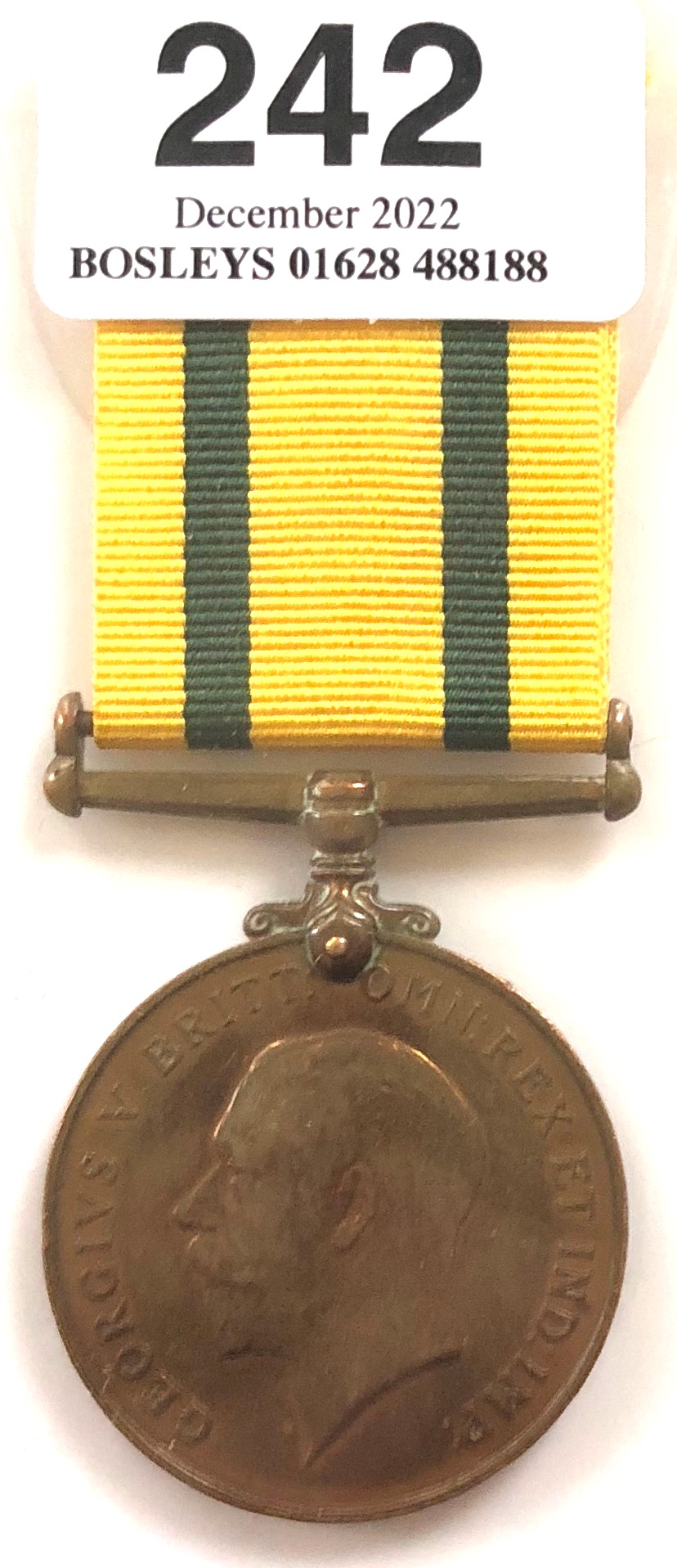 West Riding Regiment WW1 Territorial Force War Medal. Awarded to 305264 CPL J. PICKLES W RID.R.