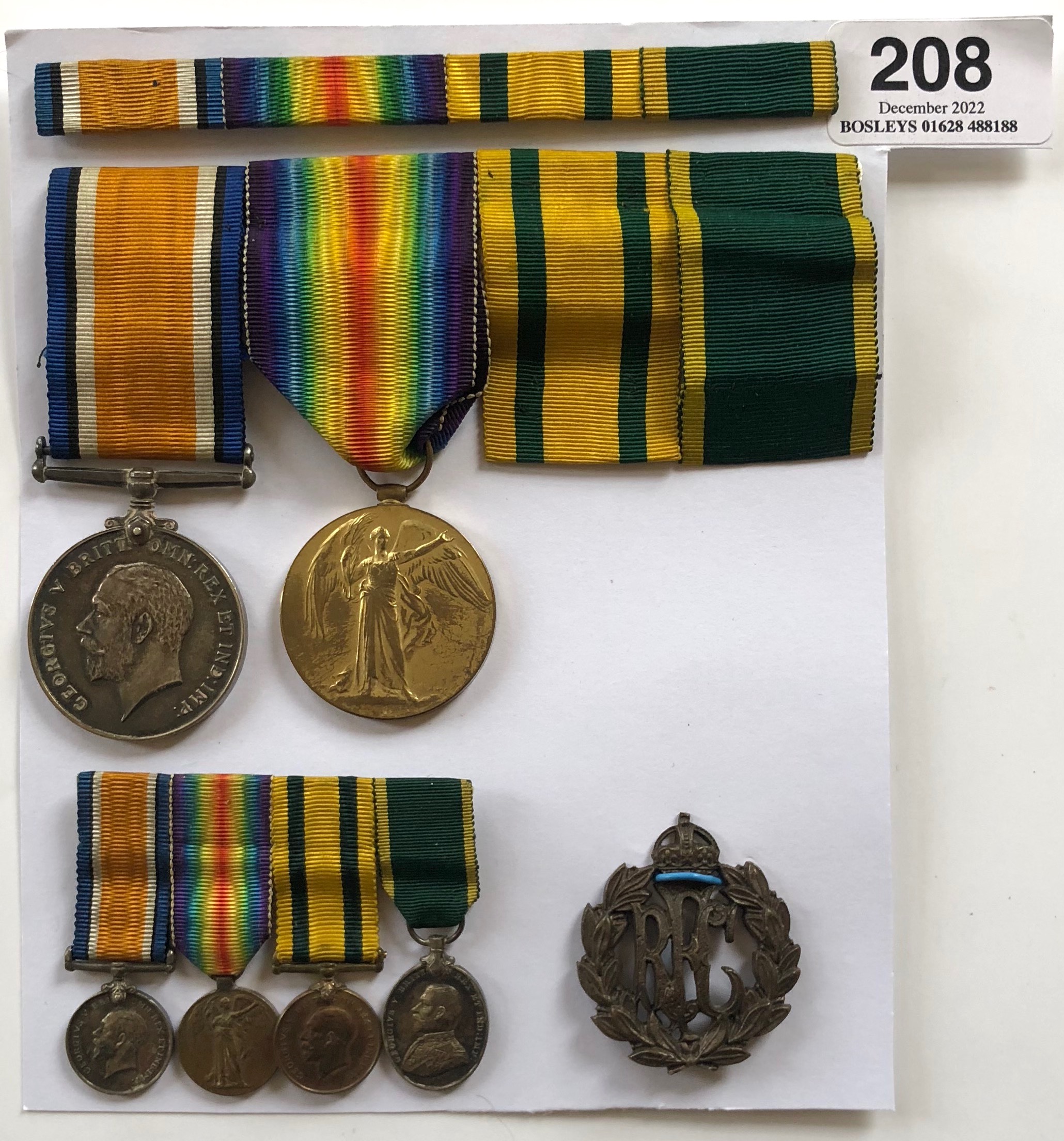 WW1 London Irish, RFC, RAF Officer Group of Medals. Awarded to Lieutenant Bertie Ernest Turney who