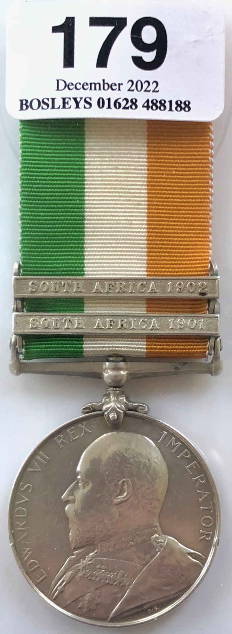 Bedfordshire Regiment Boer War two clasp Kings South Africa Medal. Awarded to 3640 PTE A. LIVINGS