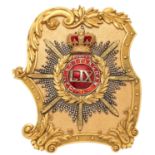 59th (2nd Nottinghamshire) Regiment of Foot Victorian Officer shoulder belt plate circa 1846-55. A