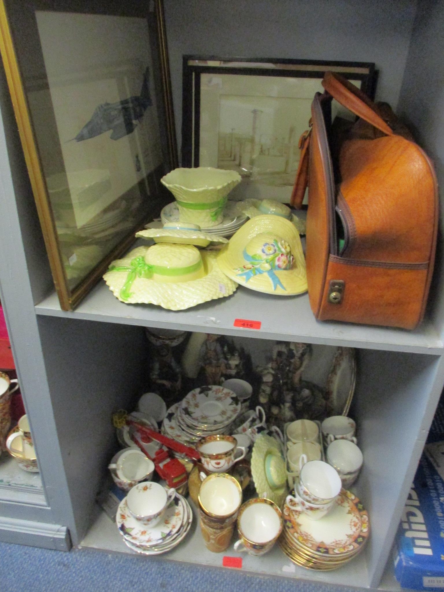 A mixed lot to include Capodimonte figures, Falcon ware, cased boules, framed and loose pictures, - Image 2 of 3
