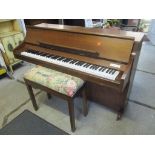 A Kimball upright piano 94cm h x 146cm w, together with a piano stool Location: