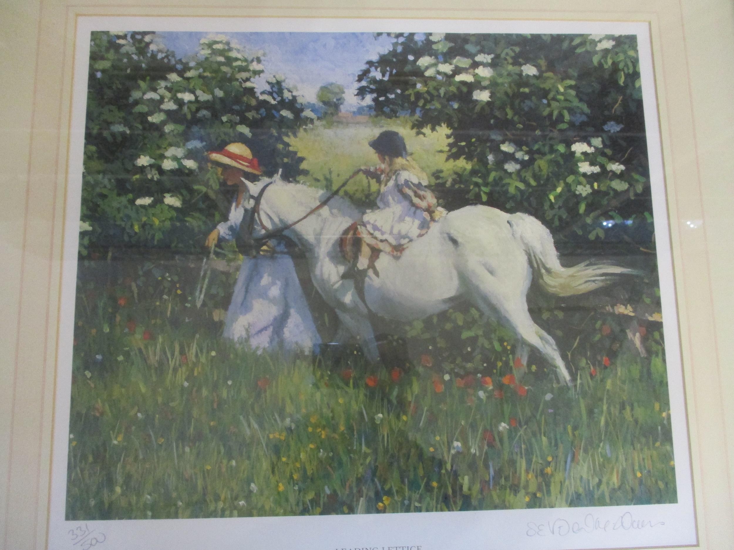 Sheree Valentine- Daines (b.1959) - Leading Lettice, limited edition print, signed and numbered in - Image 2 of 3