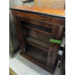 A Victorian walnut and marquetry inlaid pier cabinet, 93cm h x 73cm w Location: