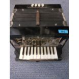 A vintage black accordion Location:1:1