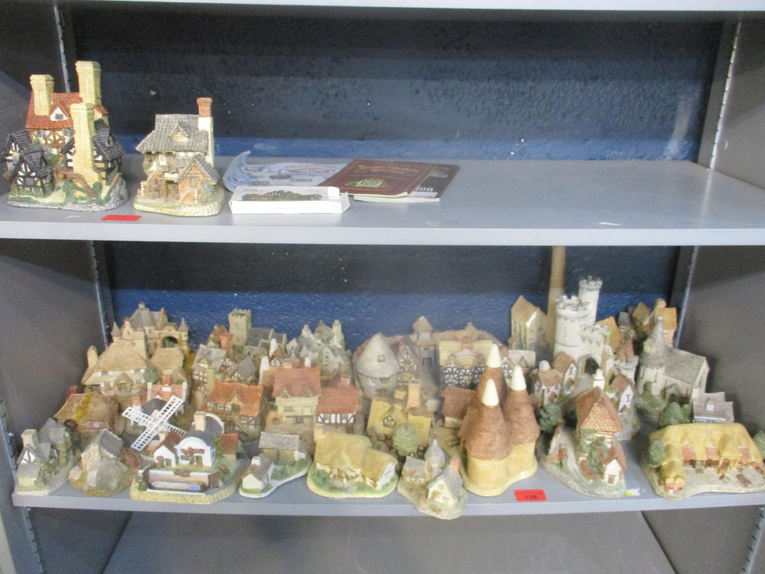 A collection of David Winter cottages and other buildings to include Lock Keepers Cottage, Triple