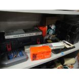 A mixed lot of tools to include a boxed socket set, Black & Decker drill and other items Location: