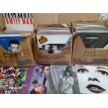 A quantity of LP'S and records to include Ashford & Simpson, The Jacksons and Dian Ross Location: G
