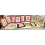 A group of 19th century framed and glazed engravings to include 'mechanics' engraved by Wilson Lowry