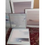 Five limited edition prints signed by Rib Bloomfield to include images of mountains entitled