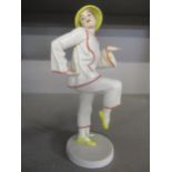 Dorothea Charol - for Schwarzburger porcelain factory, an Art Deco figurine of a dancing Chinese