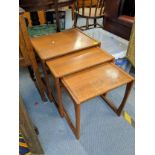 A nest of three retro G-Plan tables, largest, 49cm h x 53cm w Location: A1F