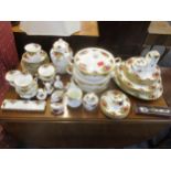 A Royal Albert Country Roses part dinner and tea set, and various ornaments comprising approx 64