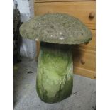 A late 20th century Staddle stone, 65cm h x 47cm w Location: G