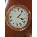 An early 20th century walnut framed 12 inch dial clock Location: